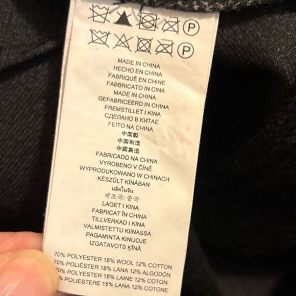 Michael Kors Office Siren Corpcore Grey Mid Rise Wool Blend Flared Pants Size 8 - Picture 6 of 11